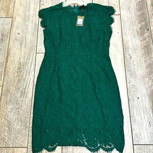 Miusol dark green lace dress, size 2x, NWT